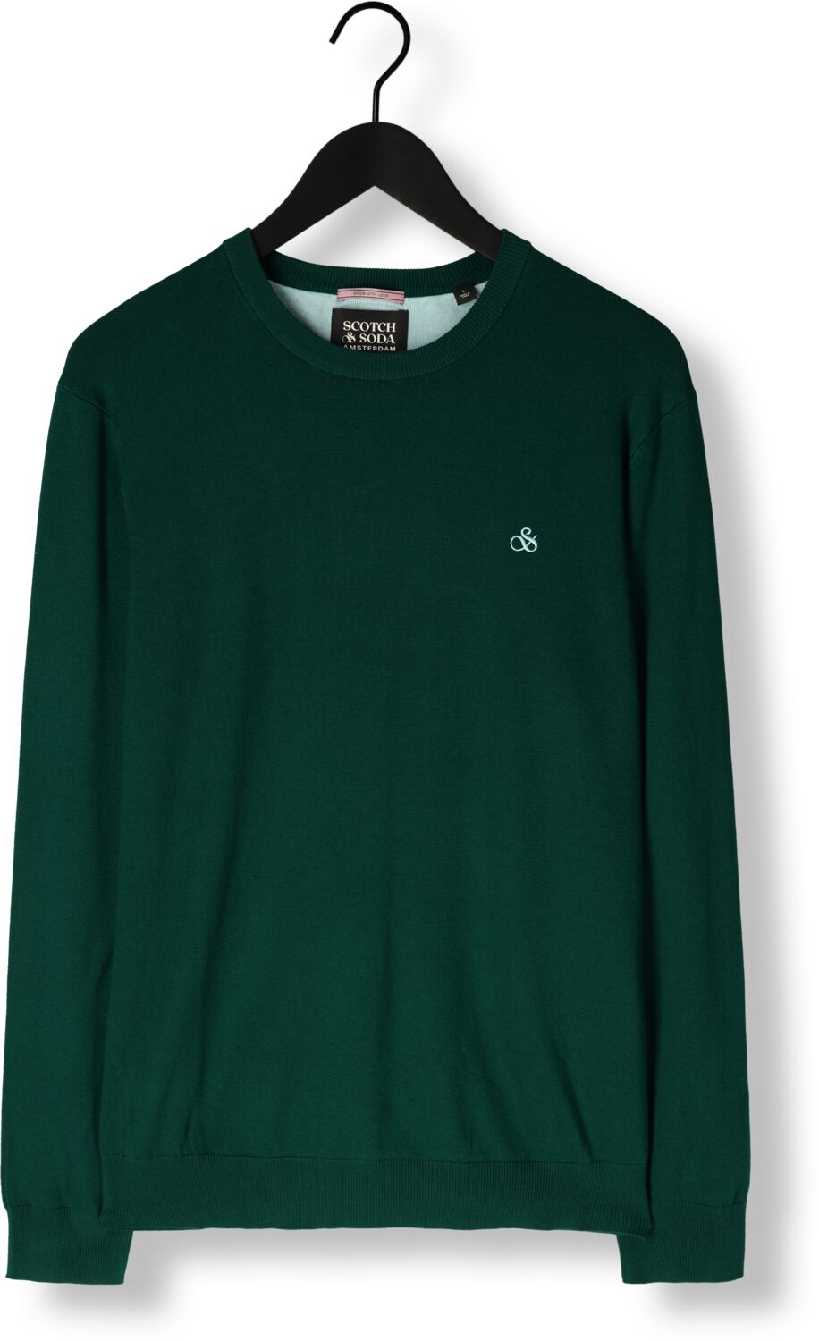 SCOTCH & SODA Heren Truien & Vesten Essential Viscose Sweater Groen