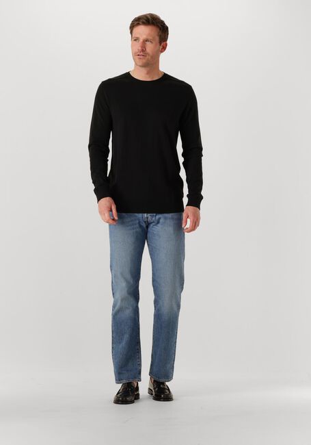 Zwarte SELECTED MEN Trui SLHBERG CREW NECK NOOS - large