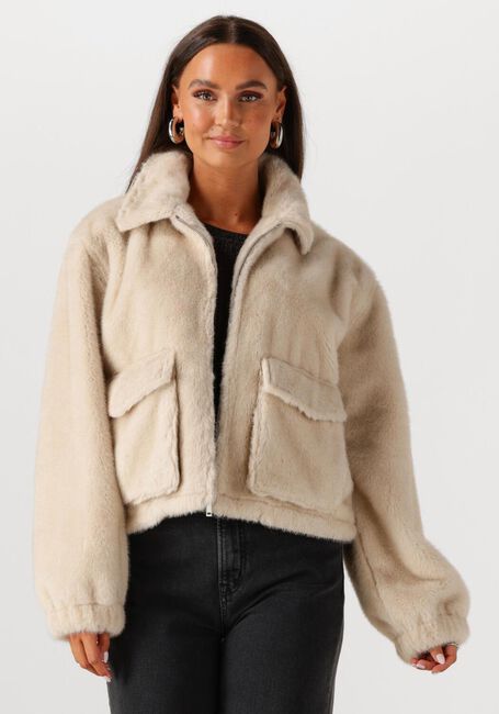 Beige CIRCLE OF TRUST Teddy jas REESE JACKET - large