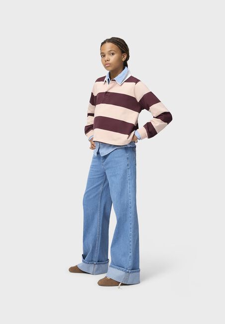 Lichtblauwe MOLO Wide jeans ALEEN - large