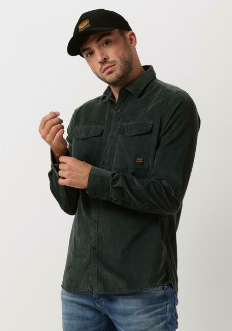 Groene PME LEGEND Overshirt LONG SLEEVE SHIRT FINE CTN CORDUROY - large