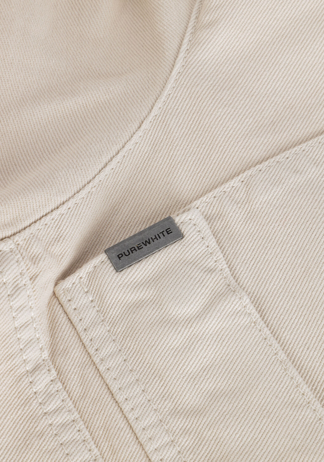 Gebroken wit PUREWHITE Overshirt SHIRT WITH FRONT POCKET - large