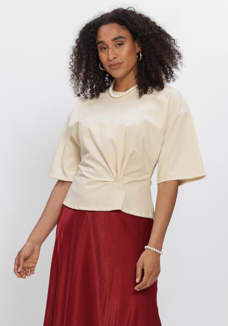 Creme MSCH COPENHAGEN Top MSCHBREANNE NORIEL TEE - large