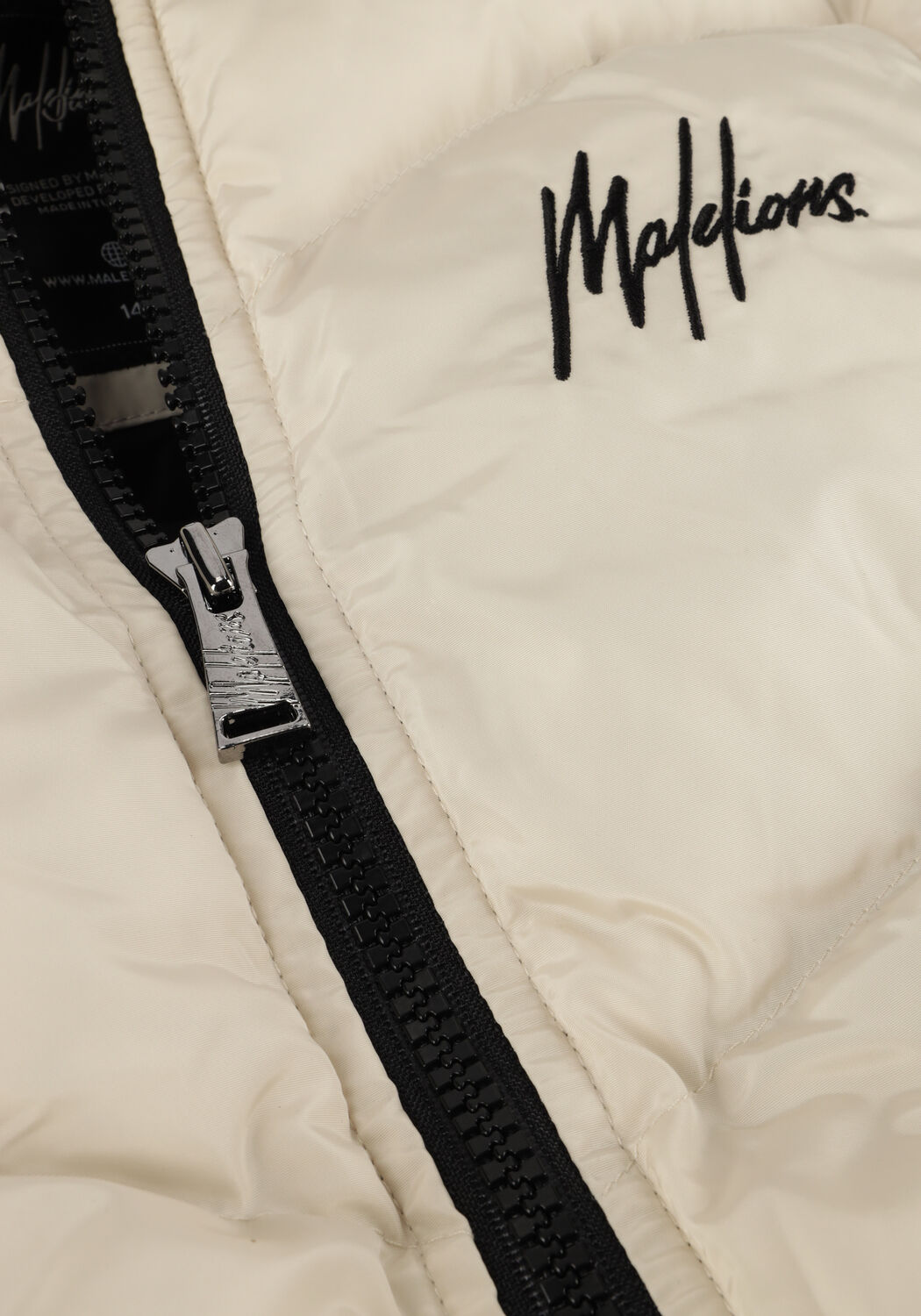 Beige MALELIONS Gewatteerde jas MJ2-AW23-05 - large