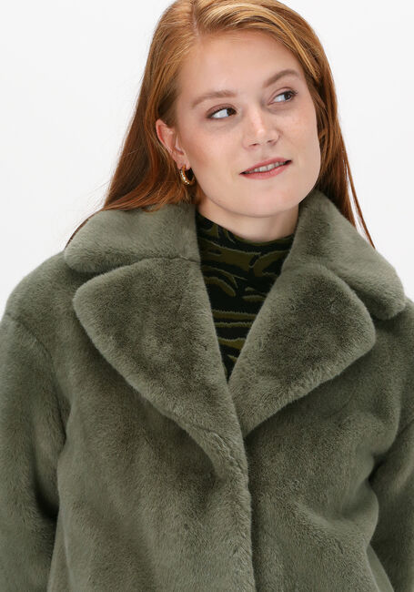 Voor u Donker worden zaterdag Groene STAND STUDIO Faux fur jas CAMILLE COCOON COAT SOFT | Omoda