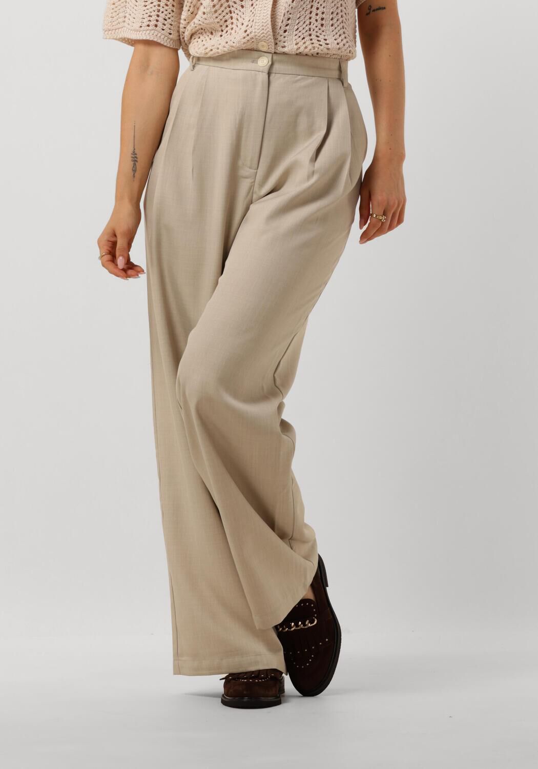 NEO NOIR Elegante Zand Mikey Pants Beige Dames