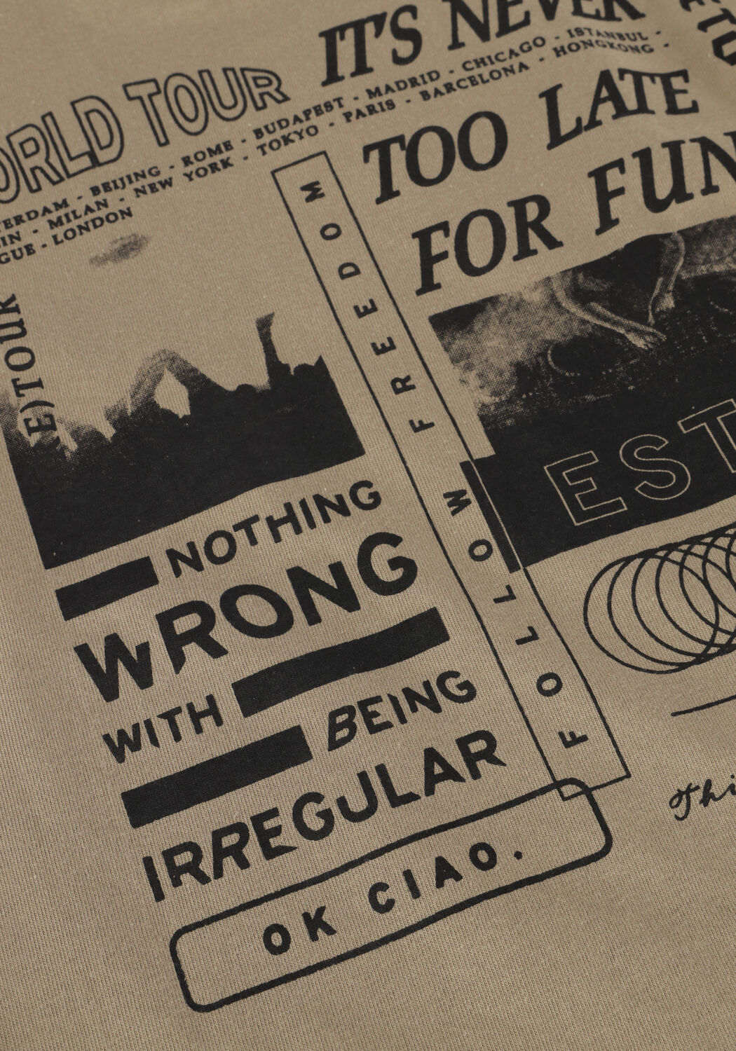 Camel RETOUR T-shirt DAVIS - large