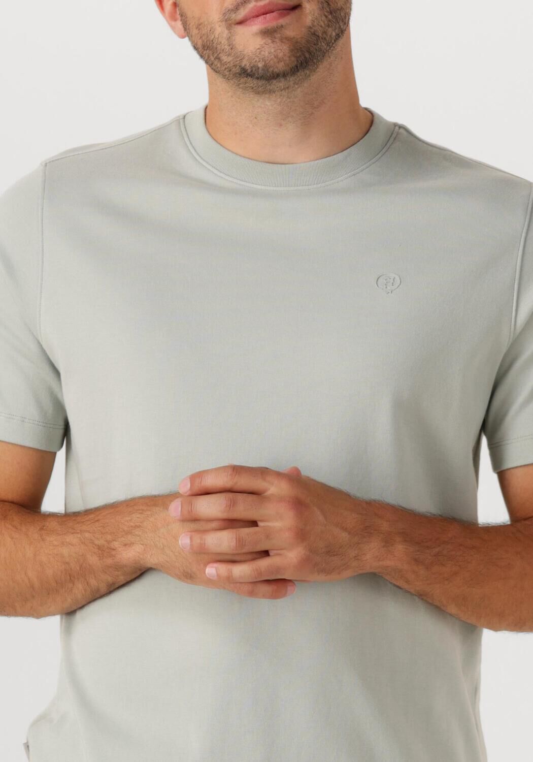 CAST IRON Heren Polo's & T-shirts Regular Fit Interlock Grijs