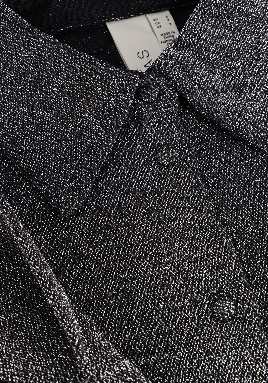 Zwarte Y.A.S. Blouses YASTIKKA LS GLITTER SHIRT - large