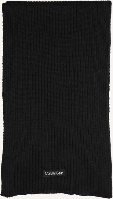Zwarte CALVIN KLEIN Sjaal FELT PATCH KNIT SCARF Zwarte CALVIN KLEIN Sjaal FELT PATCH KNIT SCARF - large