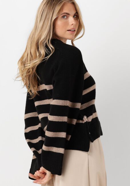 Zwarte CO'COUTURE Truien/vesten MAJA BUTTON STRIPE - large