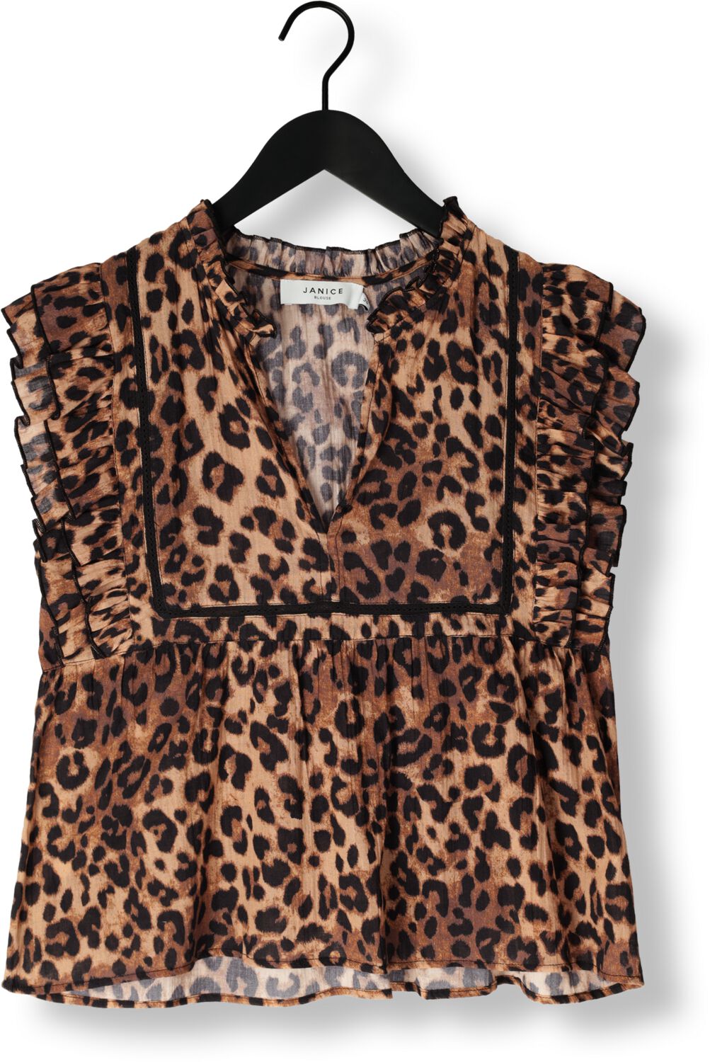 JANICE Dames Blouses Carson Bruin