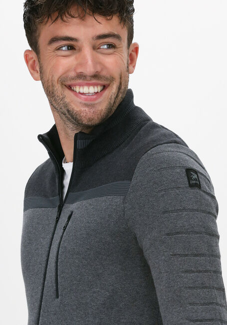 Grijze VANGUARD Vest ZIP JACKET COTTON BONDED MELAN - large