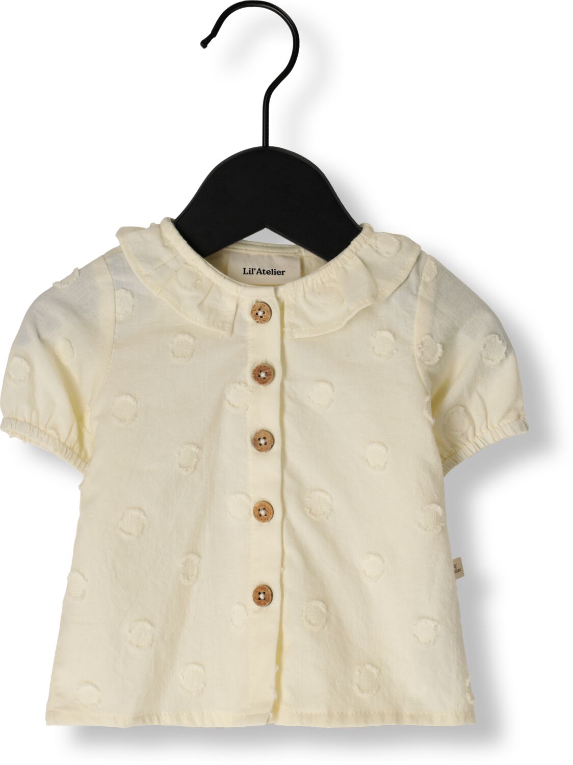LIL' ATELIER Baby Blouses & Overhemden Nbffranny Ss Loose Shirt Lil Beige