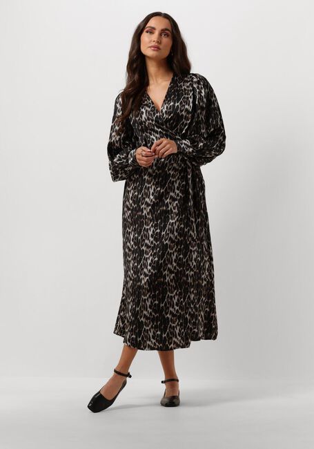 Bruine CO'COUTURE Midi jurk LEO LEO WRAP DRESS - large