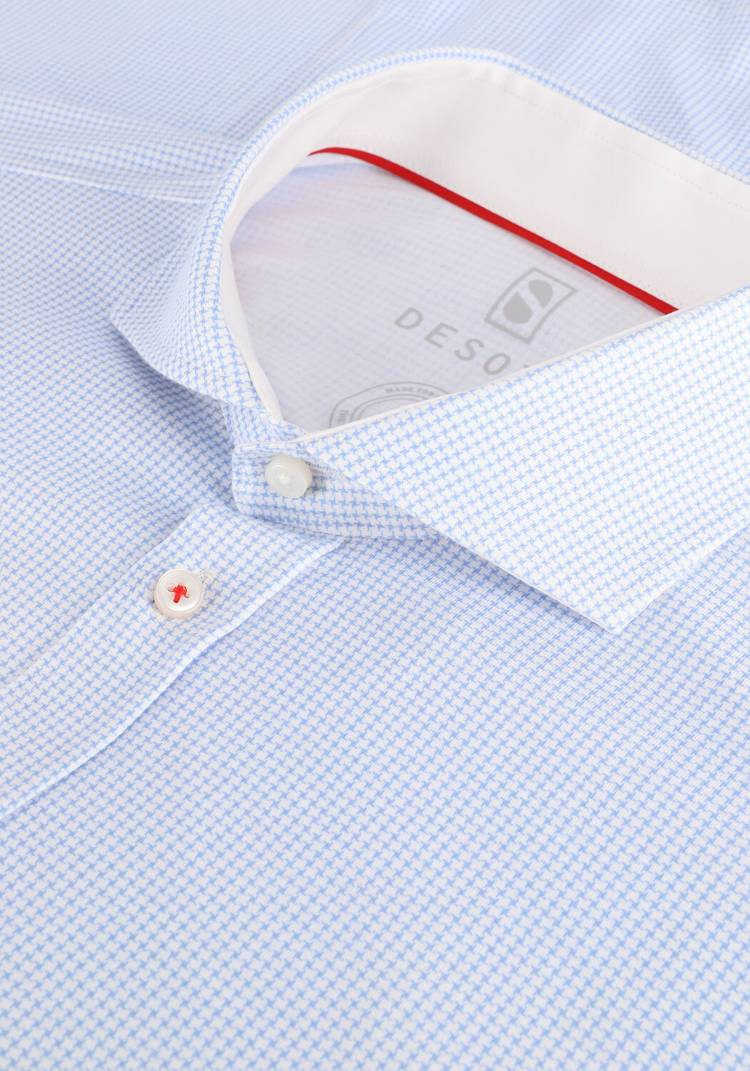 Lichtblauwe DESOTO Casual overhemd HAI - large