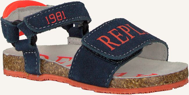 Blauwe REPLAY Platte sandalen MELBOURNE Blauwe REPLAY Platte sandalen MELBOURNE - large