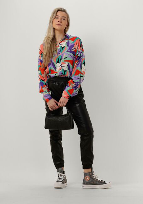 Multi COLOURFUL REBEL Blouse TALIA BIG FLOWER OVERSIZED BOYFRIEND BLOUSE - large