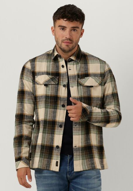 Groene PME LEGEND Casual overhemd LONG SLEEVE SHIRT COTTON YARN DYED CHECK - large