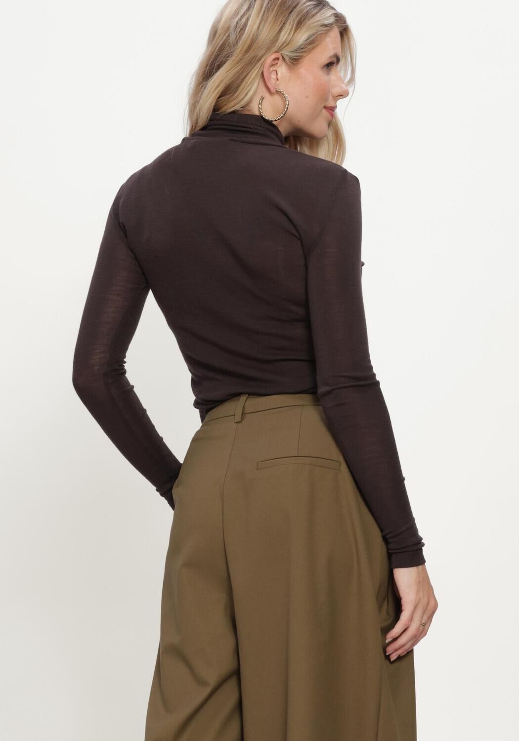 GESTUZ Dames Truien & Vesten Gzninia Wool Rollneck Bruin
