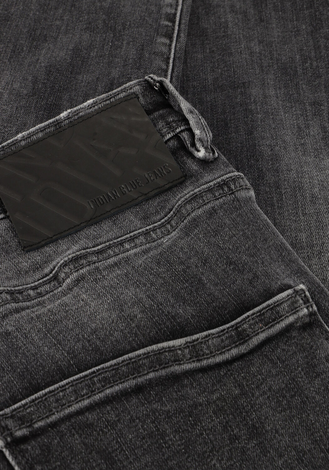 Antraciet INDIAN BLUE JEANS Slim fit jeans 2555 WIDE STRAIGHT BLACK JEANS - large