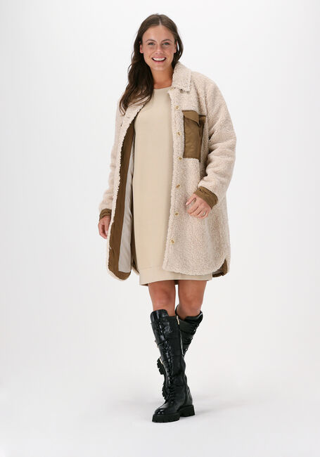 Beige OBJECT Teddy jas LOGAN TEDDY SHACKET - large