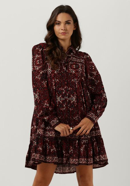 Rode IDANO Mini jurk TEANA - large