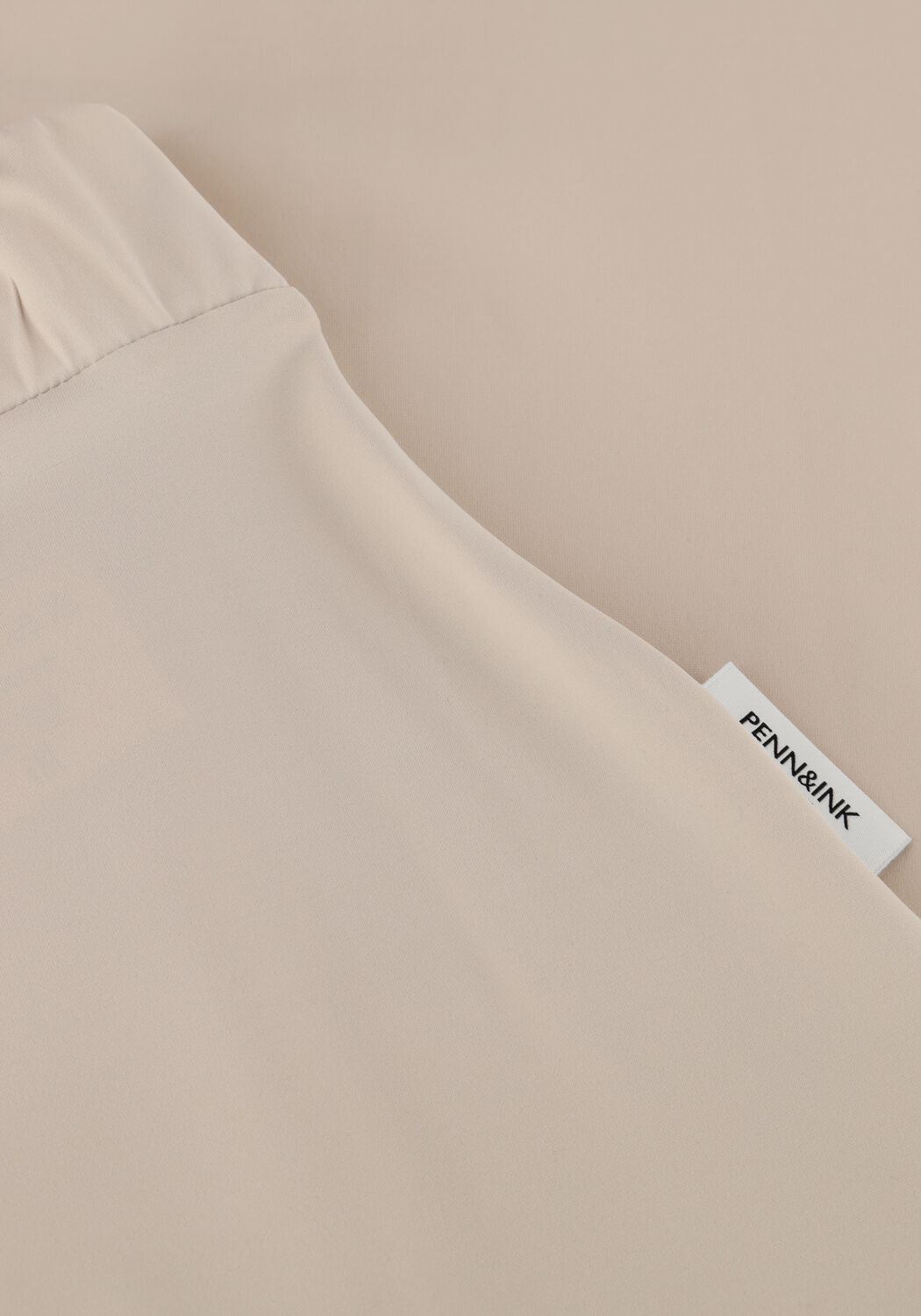 Beige PENN & INK Midirok SKIRT - large