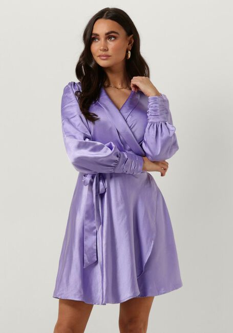 Lila NOTRE-V Mini jurk NV-DORIS SATIN DRESS - large