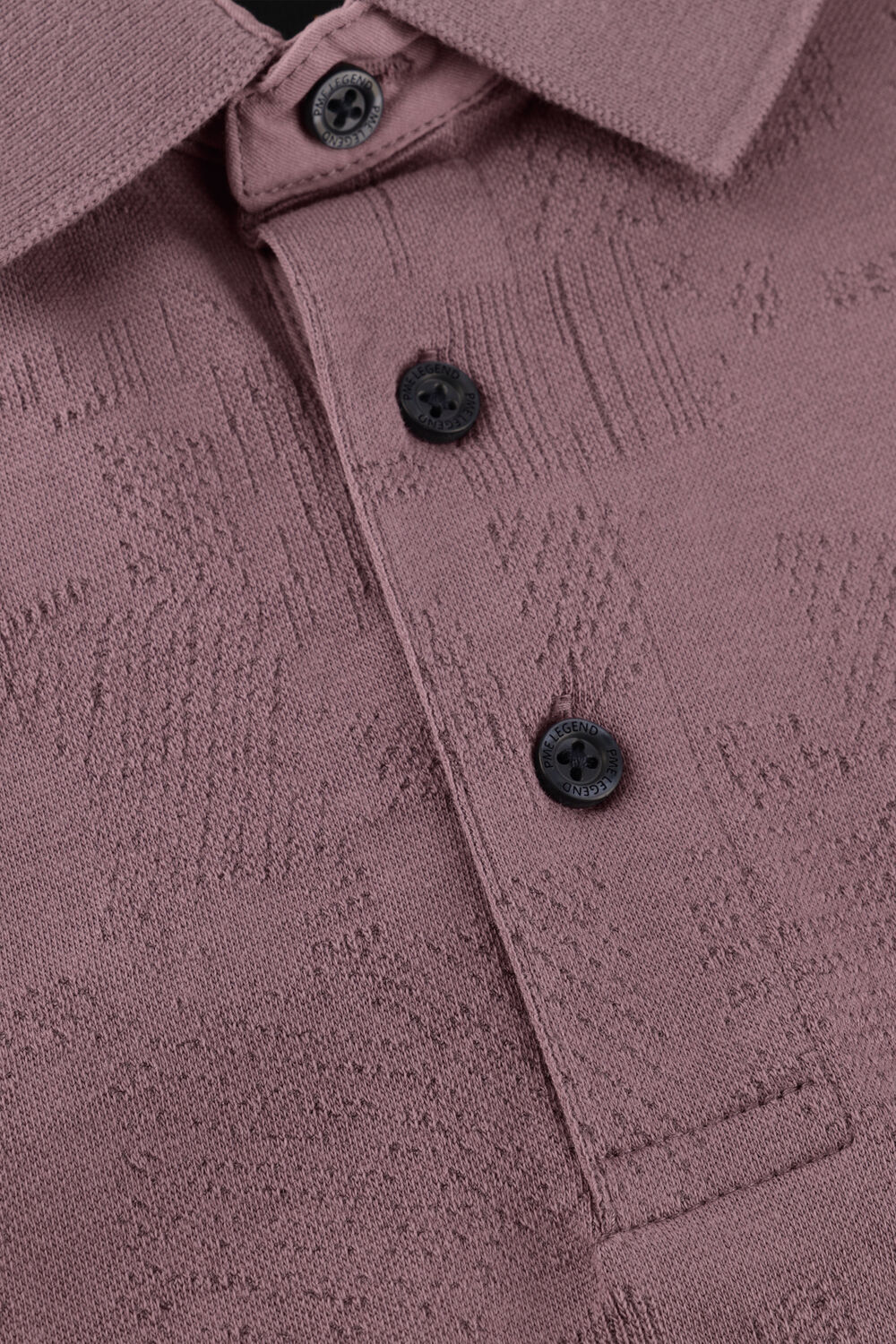 Blauwe PME LEGEND Polo JACQUARD JERSEY - large