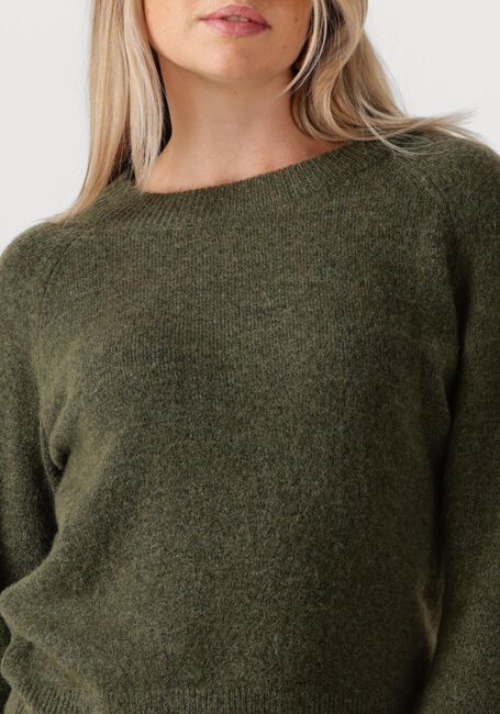 Groene SELECTED FEMME Trui LULU LS KNIT O-NECK B - large