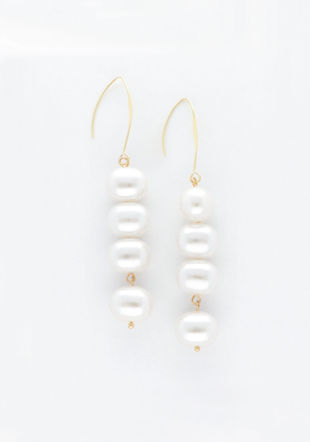 Goudkleurig NOTRE-V Oorbellen EARRING PEARLS