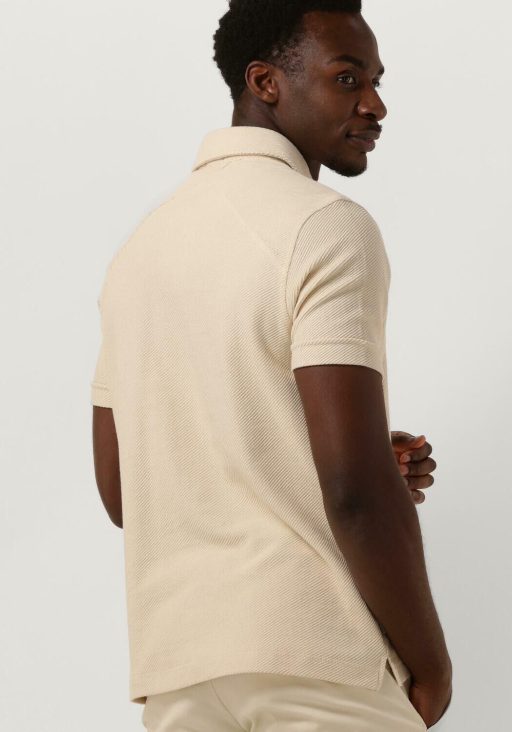 CAST IRON Heren Polo's & T-shirts Short Sleeve Polo Twill Beige