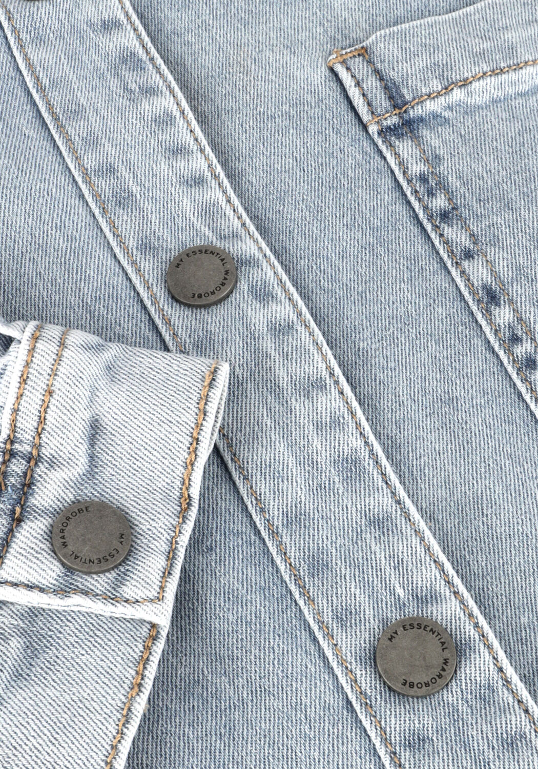 Lichtblauwe MY ESSENTIAL WARDROBE Blouses LARAMW 115 MALO SHIRT - large