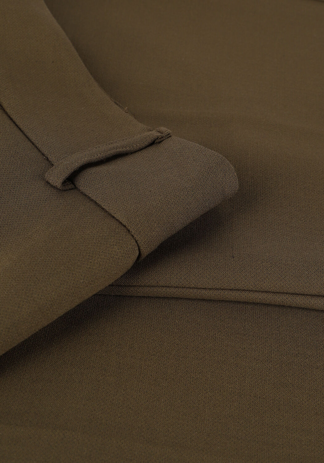 Donkergroene SELECTED WOMEN Pantalon SLFRITA MW WIDE PANT - large