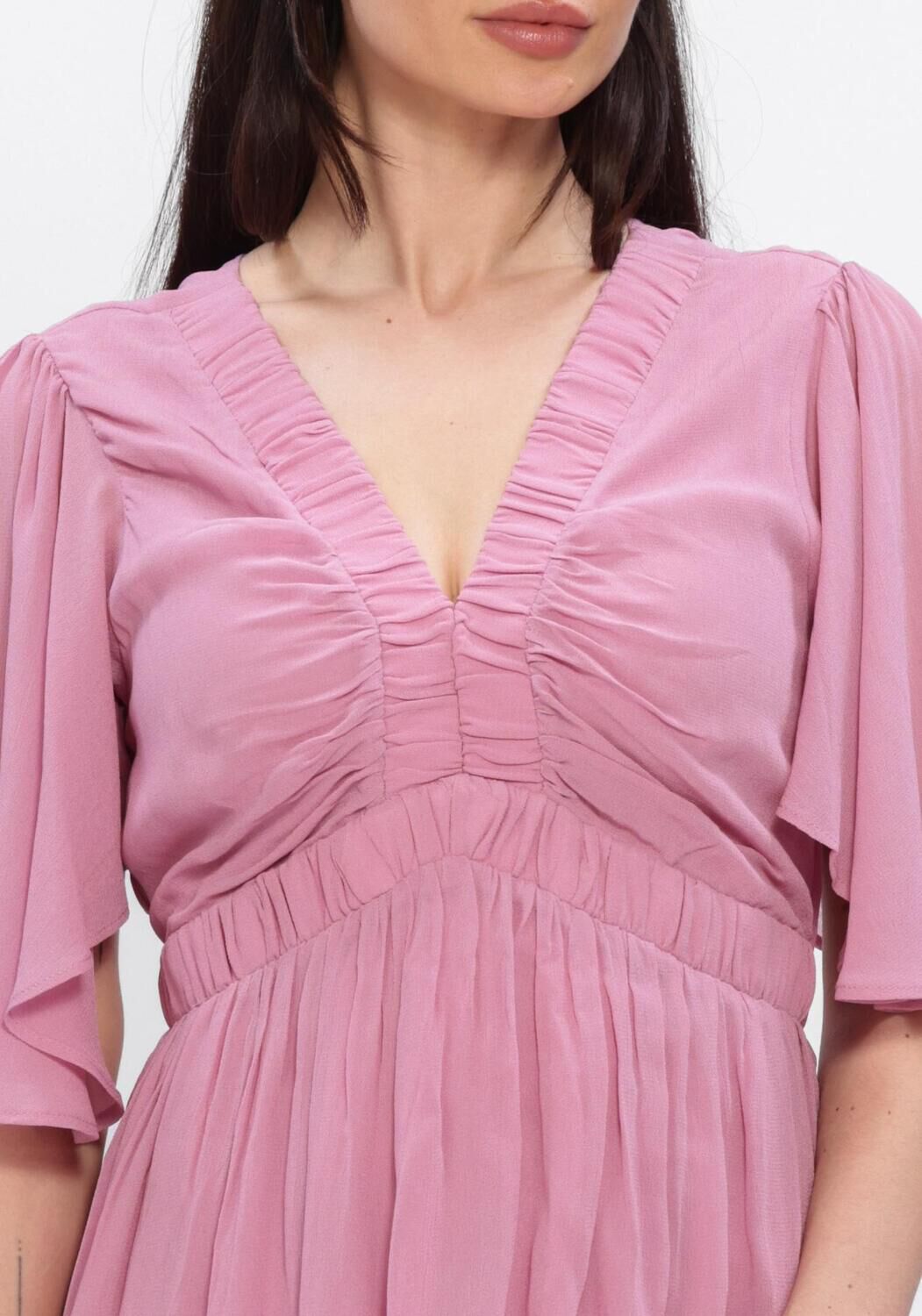 Roze LINA LOCCHI Maxi jurk LL-ALLESIA - large