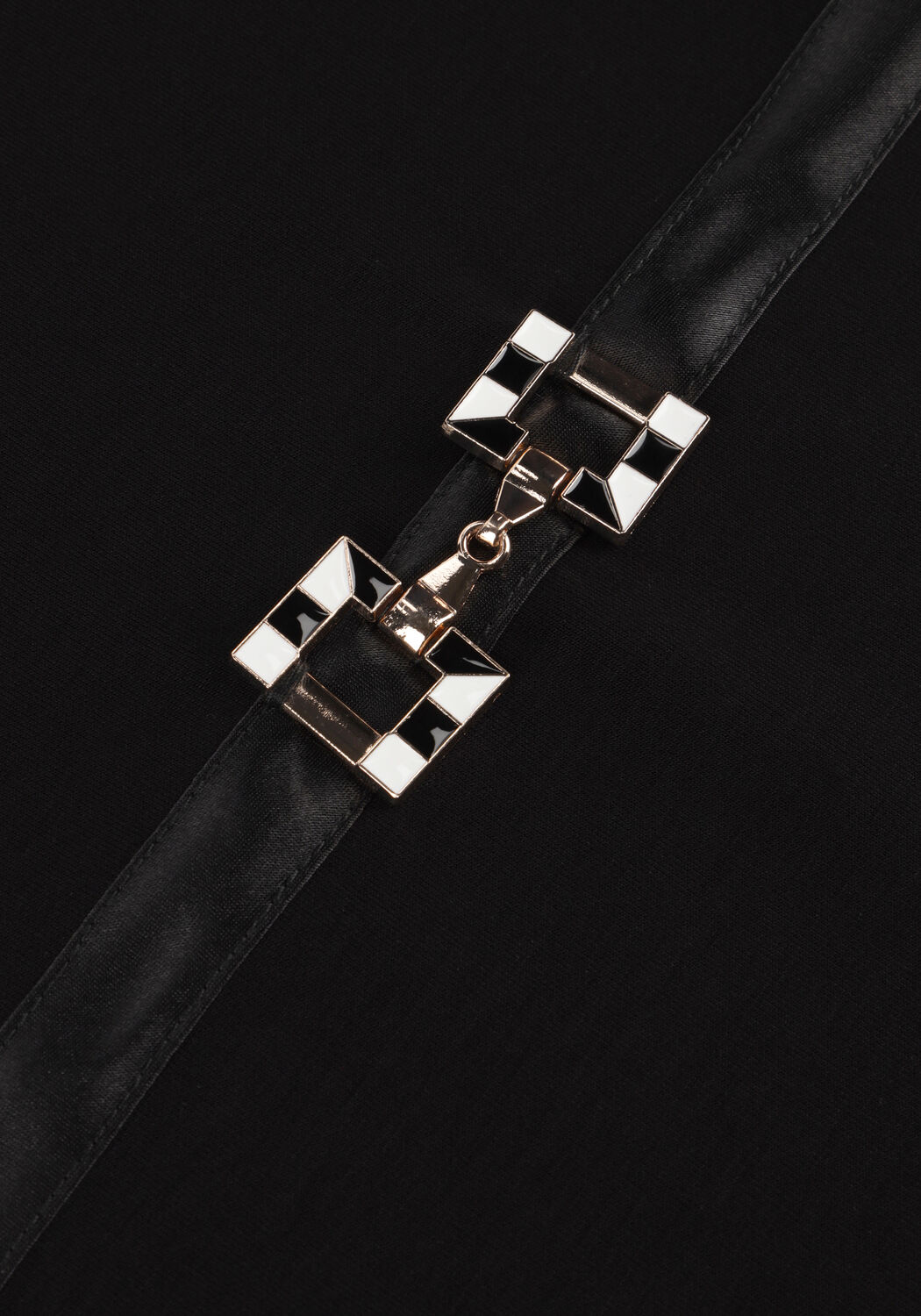 Zwarte ANA ALCAZAR Mini jurk DRESS CLASP - large