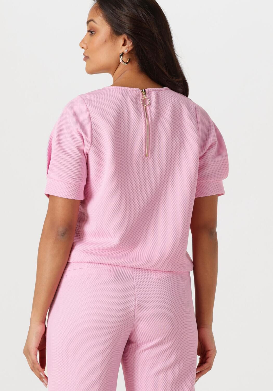 POM AMSTERDAM Dames Tops & T-shirts Senna Rose Lichtroze