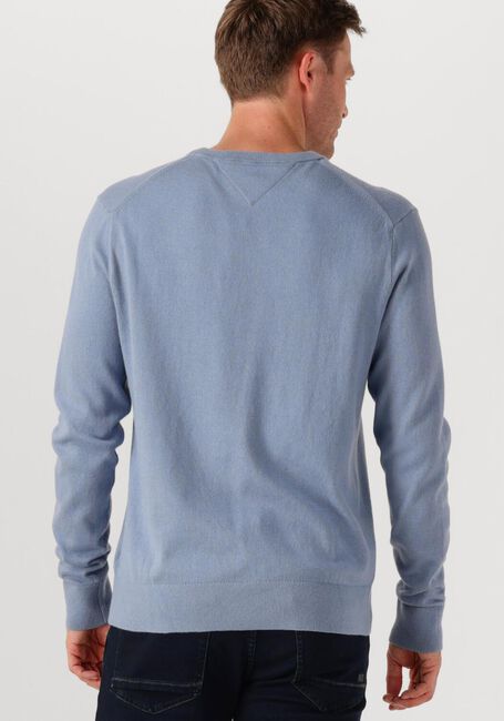 Lichtblauwe TOMMY HILFIGER Trui PIMA ORG CTN CASHMERE CREW NECK - large