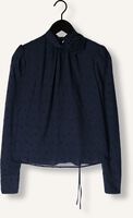 Donkerblauwe VANILIA Blouses VISCOSE DOT BOW BLOUSE Donkerblauwe VANILIA Blouses VISCOSE DOT BOW BLOUSE - medium