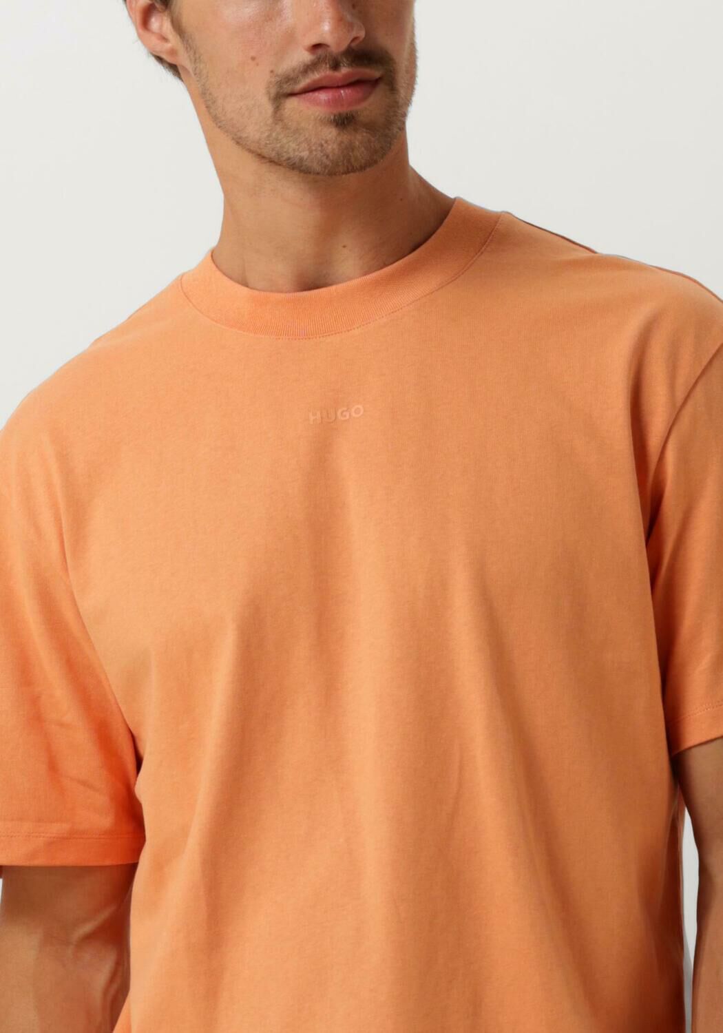 HUGO Heren Polo's & T-shirts Dapolino Oranje