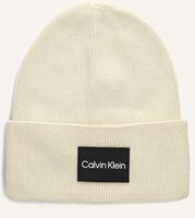 Beige CALVIN KLEIN Muts FINE COTTON RIB BEANIE - medium