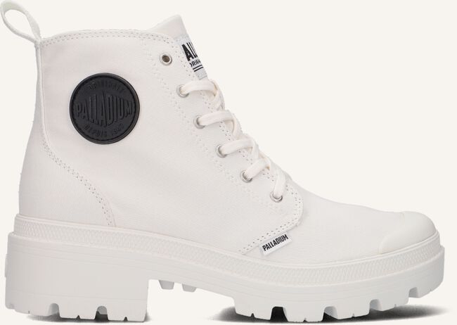Witte PALLADIUM Veterboots PALLABASE TWILL Witte PALLADIUM Veterboots PALLABASE TWILL - large