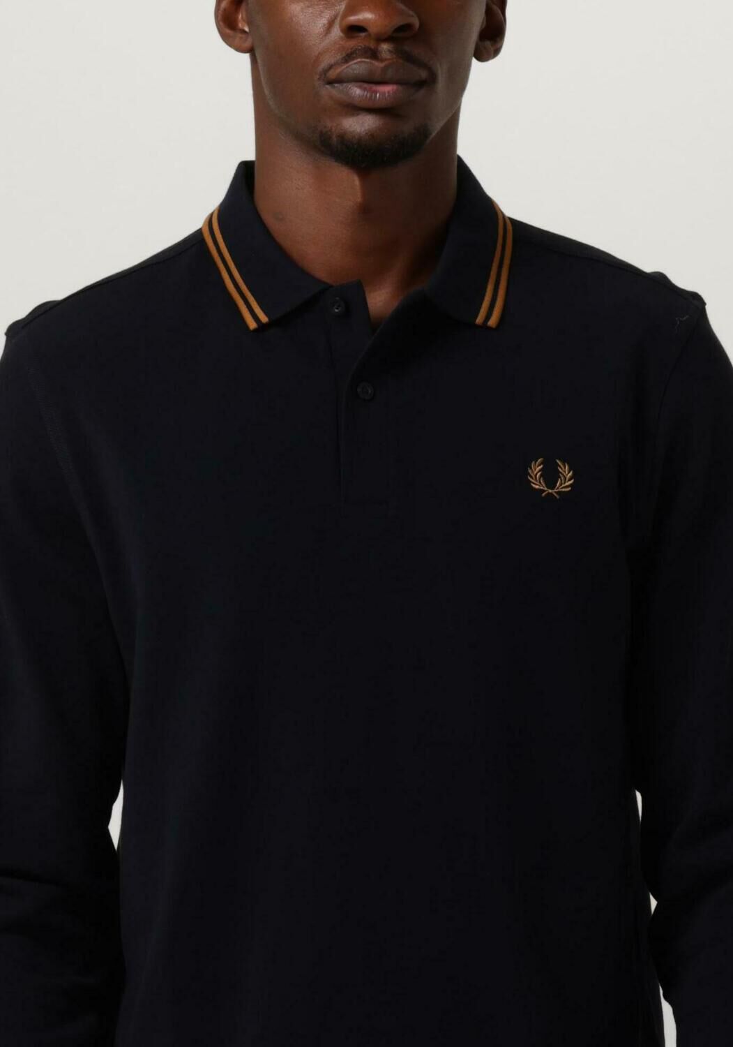 Fred perry long sleeve twin tipped polo shirt sales