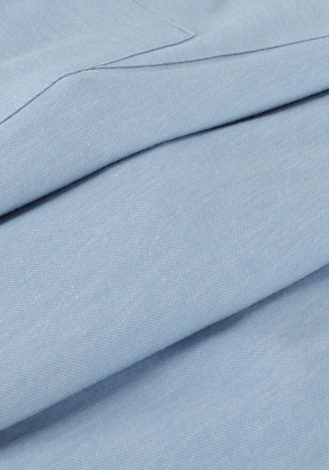 Lichtblauwe CAST IRON Casual overhemd LONG SLEEVE SHIRT CF JERSEY PIQUE TEC - large