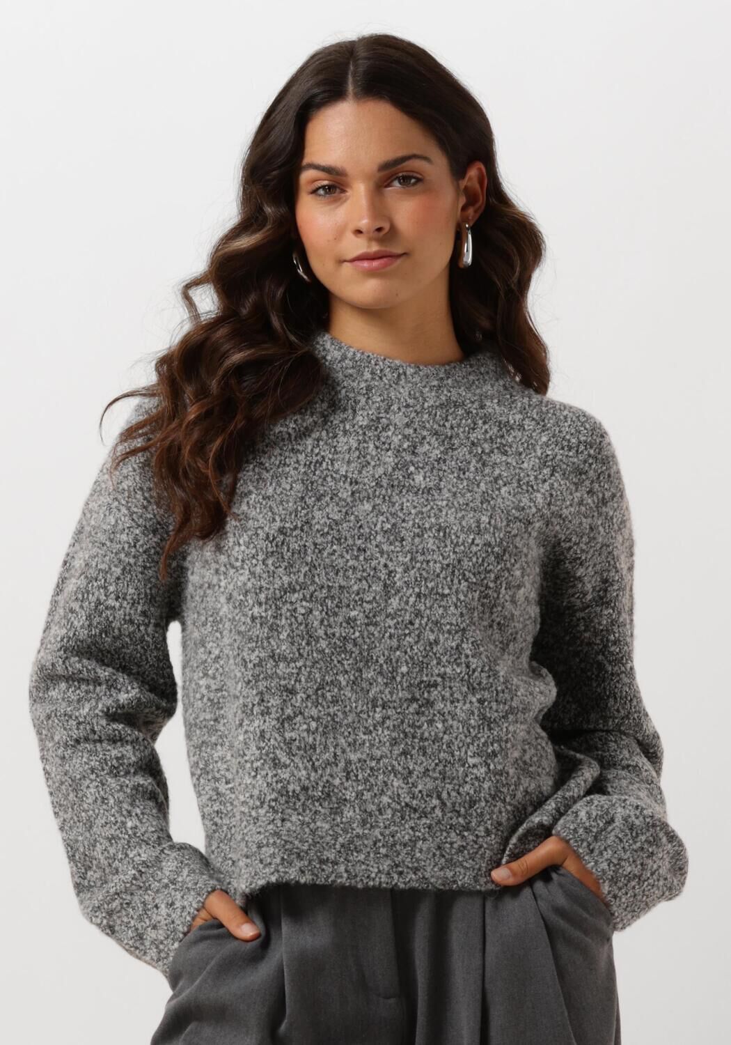 ENVII Dames Truien & Vesten Entamar Ls Knit 7165 Zwart