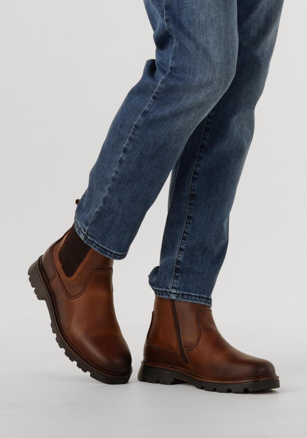 Bruine MAZZELTOV Chelsea boots 550006 - large