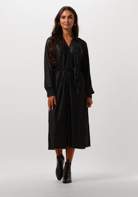 Zwarte Y.A.S. Midi jurk YASOMIRA LS MIDI DRESS - large
