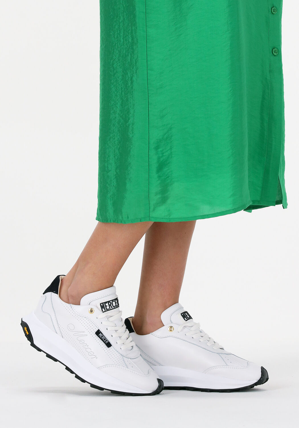 witte mercer amsterdam lage sneakers the racer