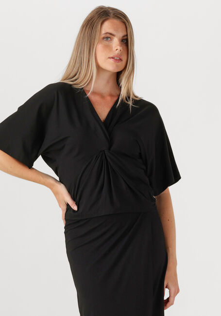 Zwarte JANSEN AMSTERDAM Top FORINE SHIRT V 134 - large